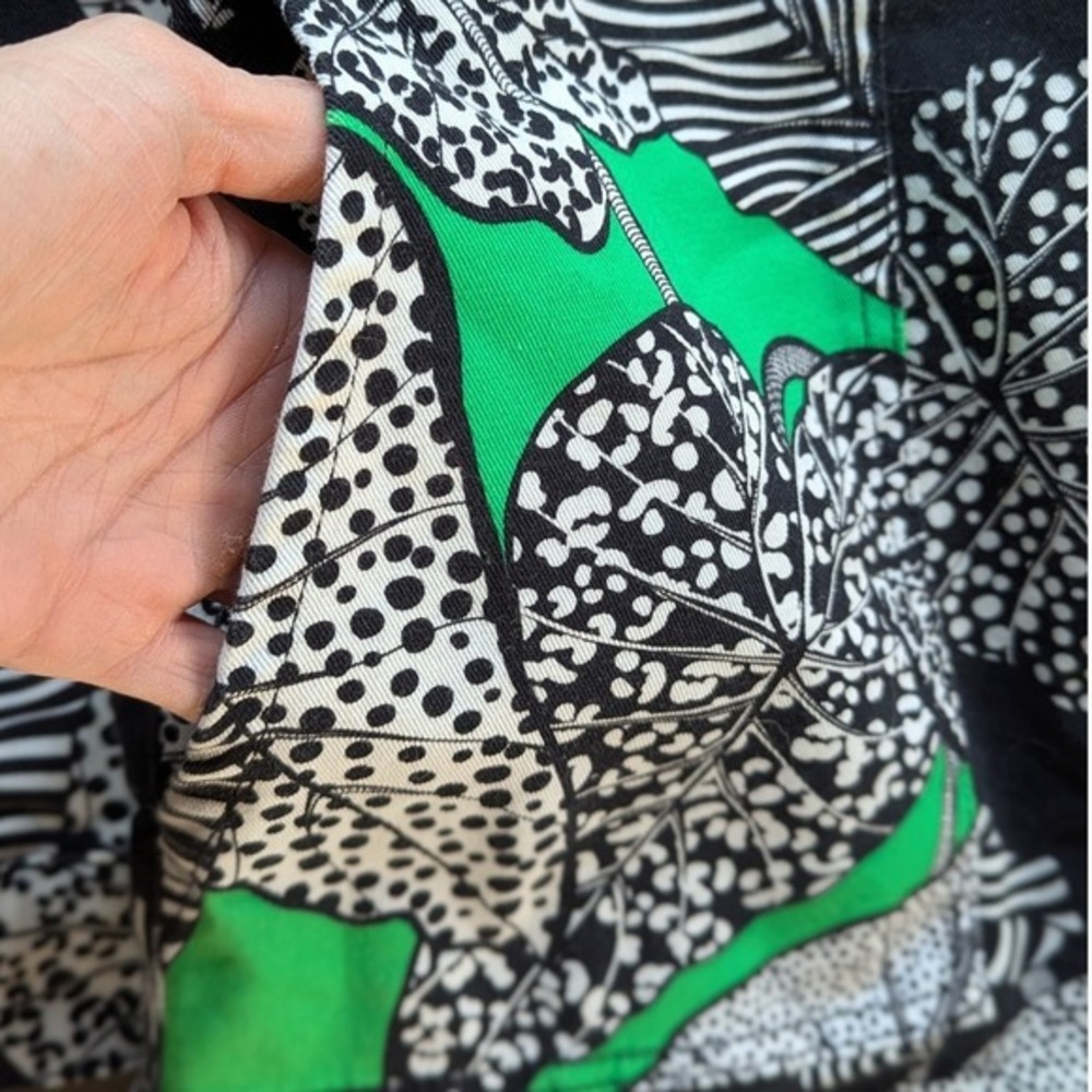 FARM Rio Black White and Green Printed Long-Sleeve Romper - Picture 11 of 11